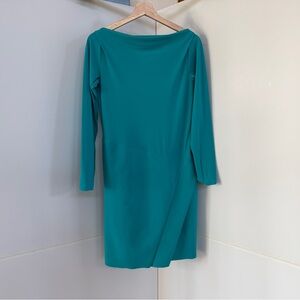Chiara Boni Turquoise Long Sleeve Dress